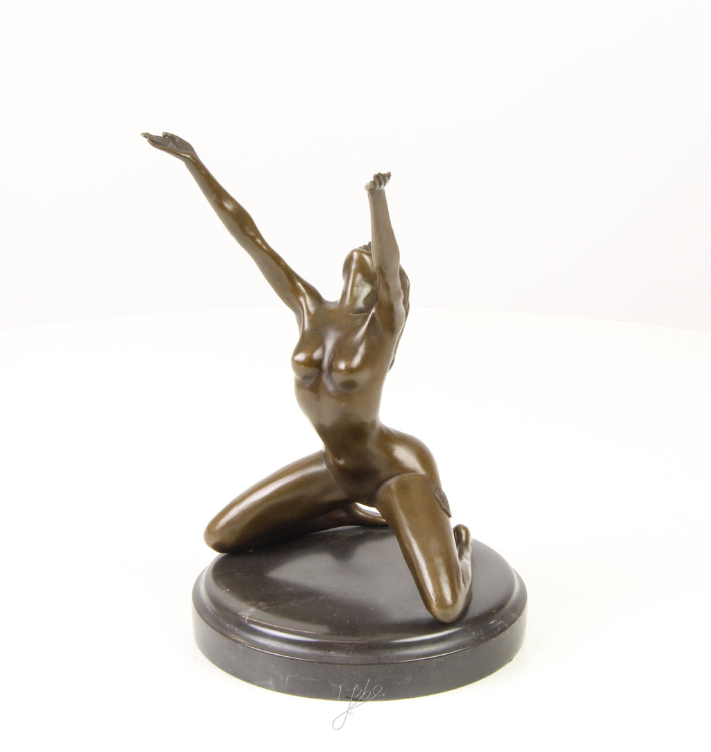 Naked Woman - Bronze sculpture - 25 cm