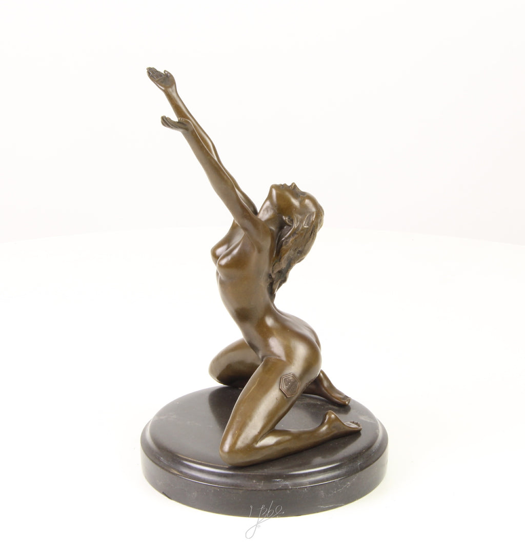 Naked Woman - Bronze sculpture - 25 cm