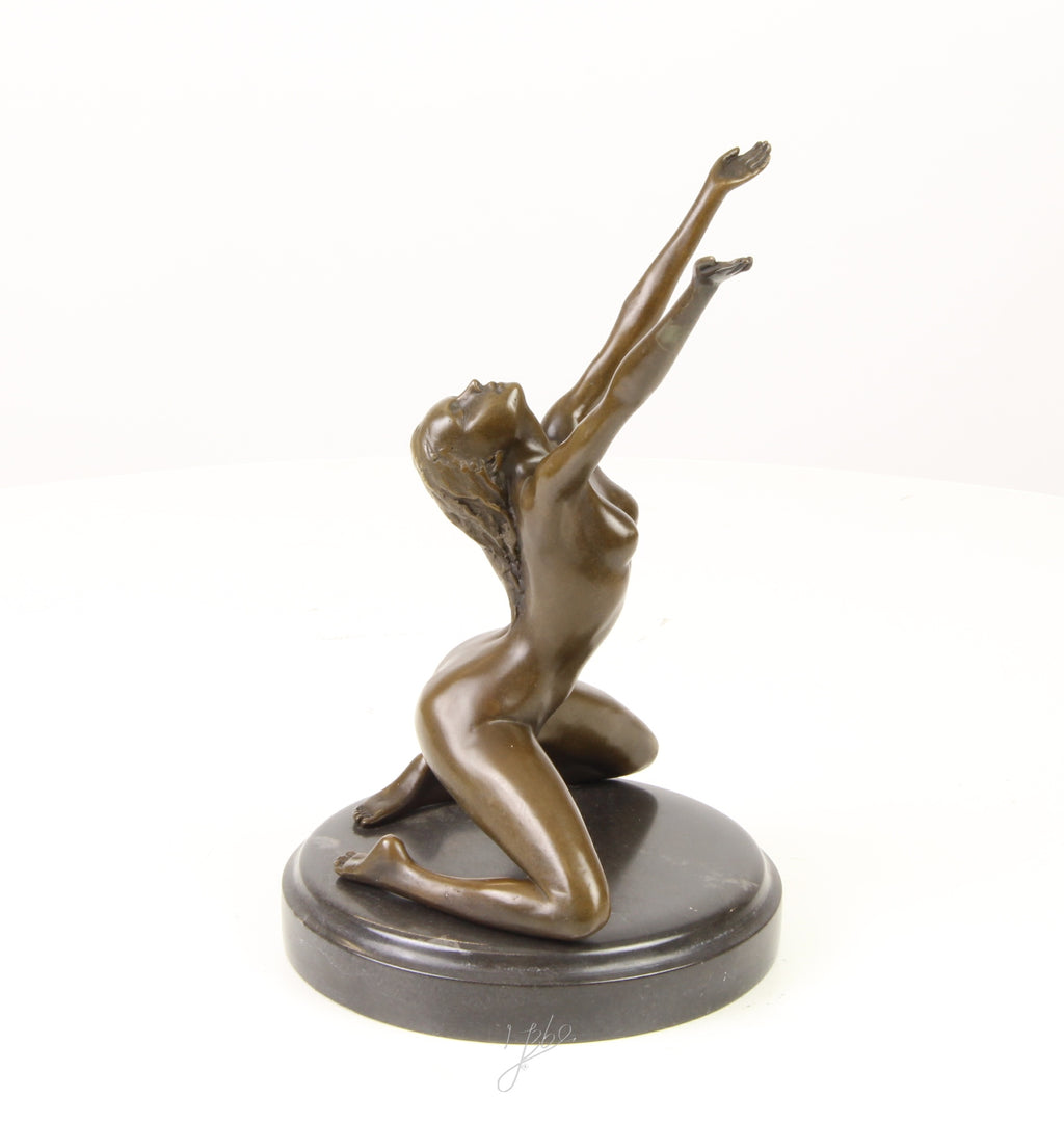 Naked Woman - Bronze sculpture - 25 cm