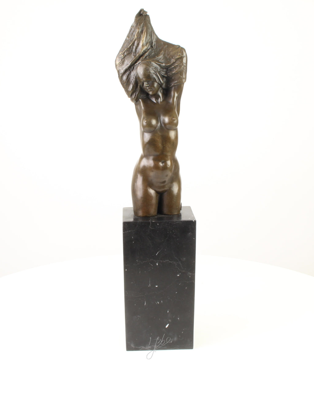 Naked Woman Torso - Bronze Sculpture - 61 cm