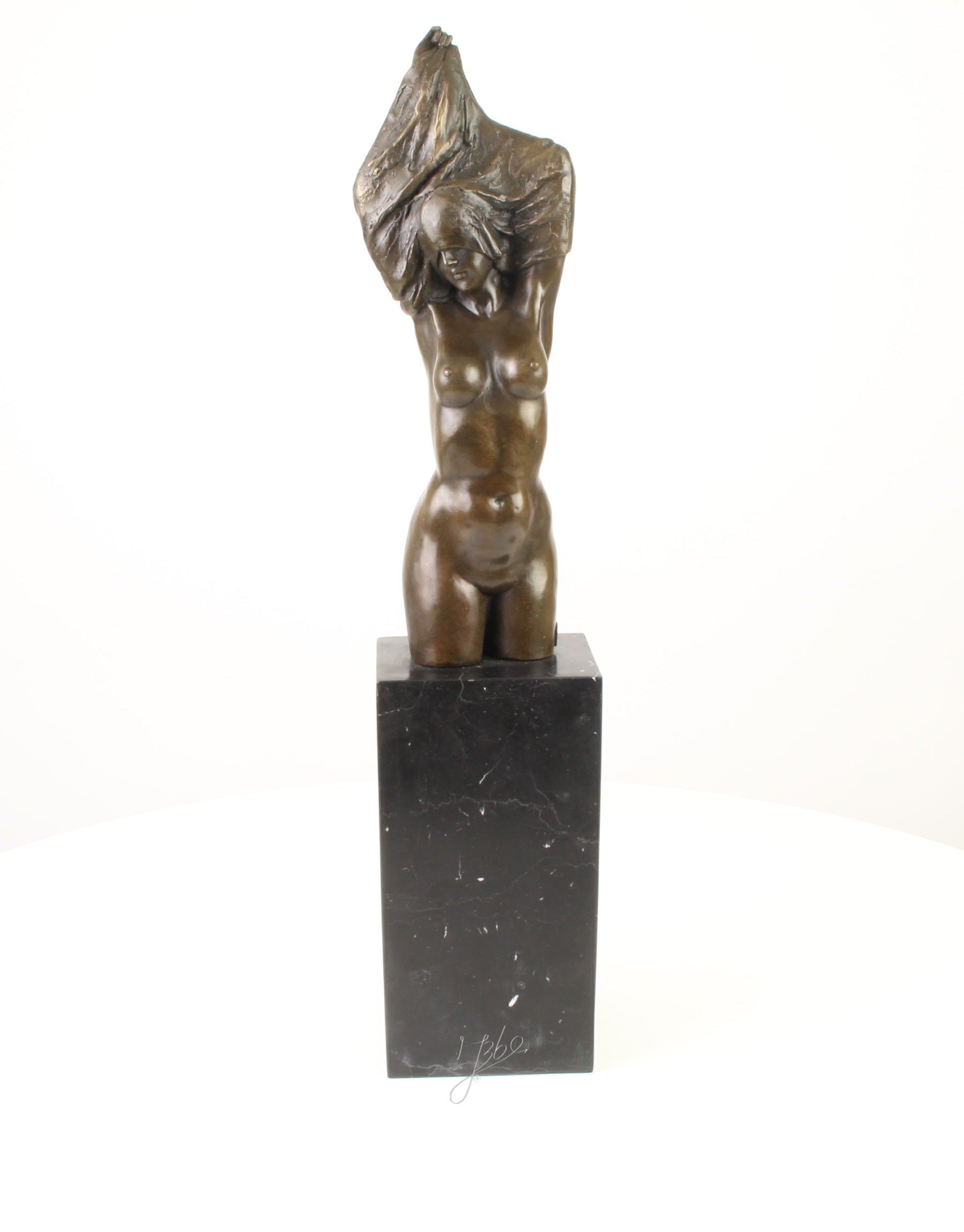 Naked Woman Torso - Bronze Sculpture - 61 cm