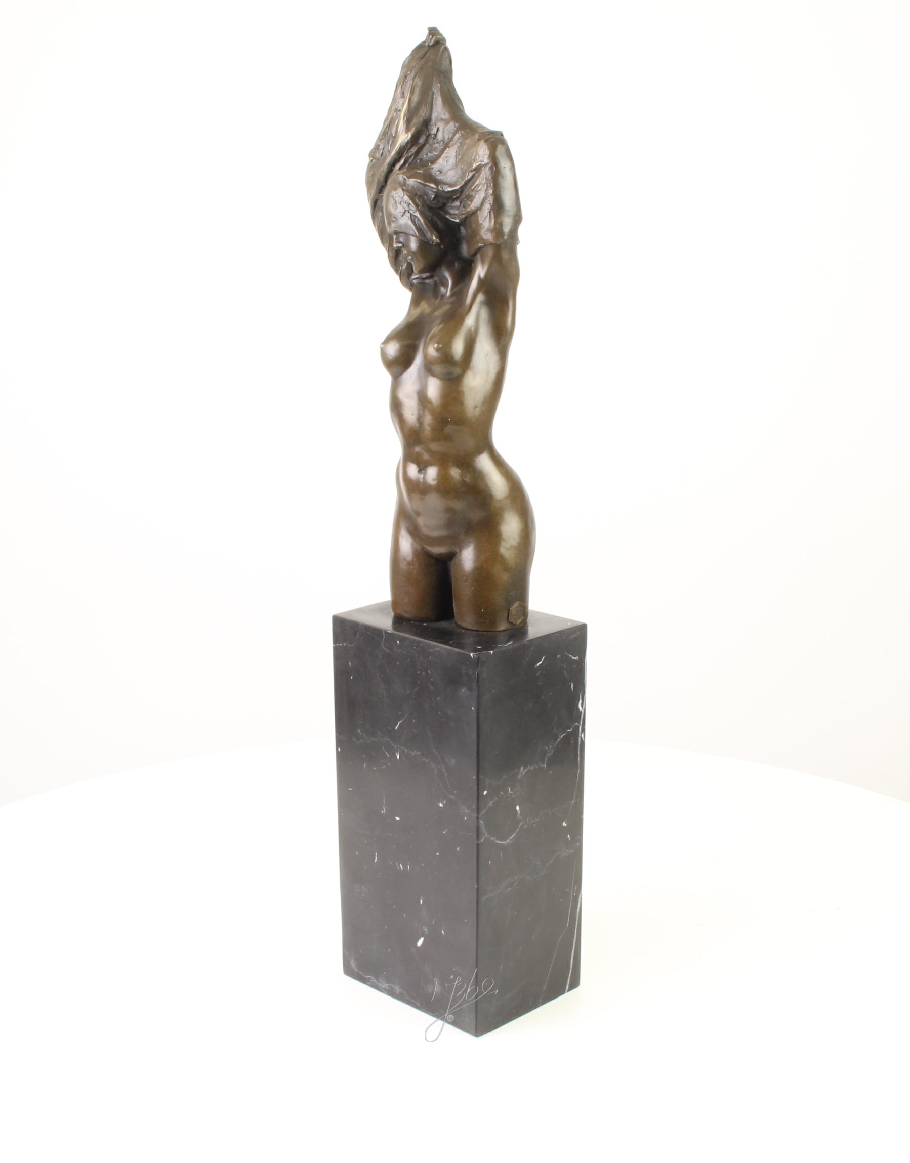 Naked Woman Torso - Bronze Sculpture - 61 cm