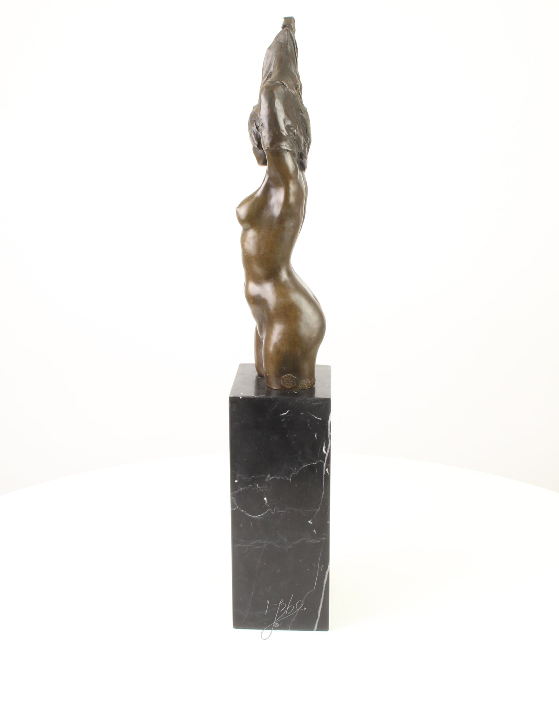 Naked Woman Torso - Bronze Sculpture - 61 cm