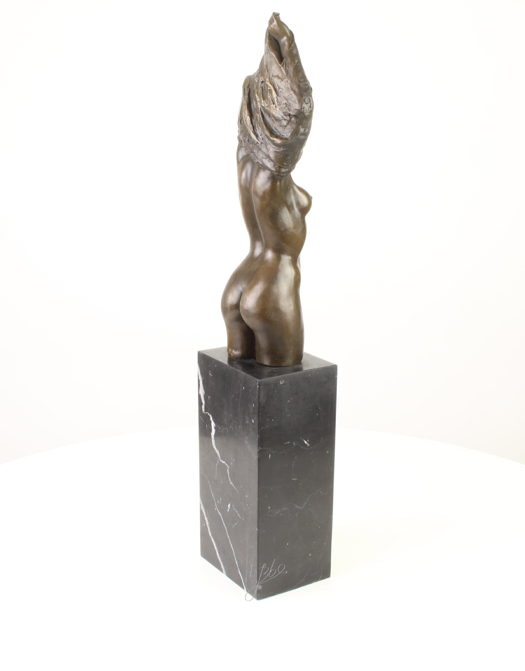 Naked Woman Torso - Bronze Sculpture - 61 cm