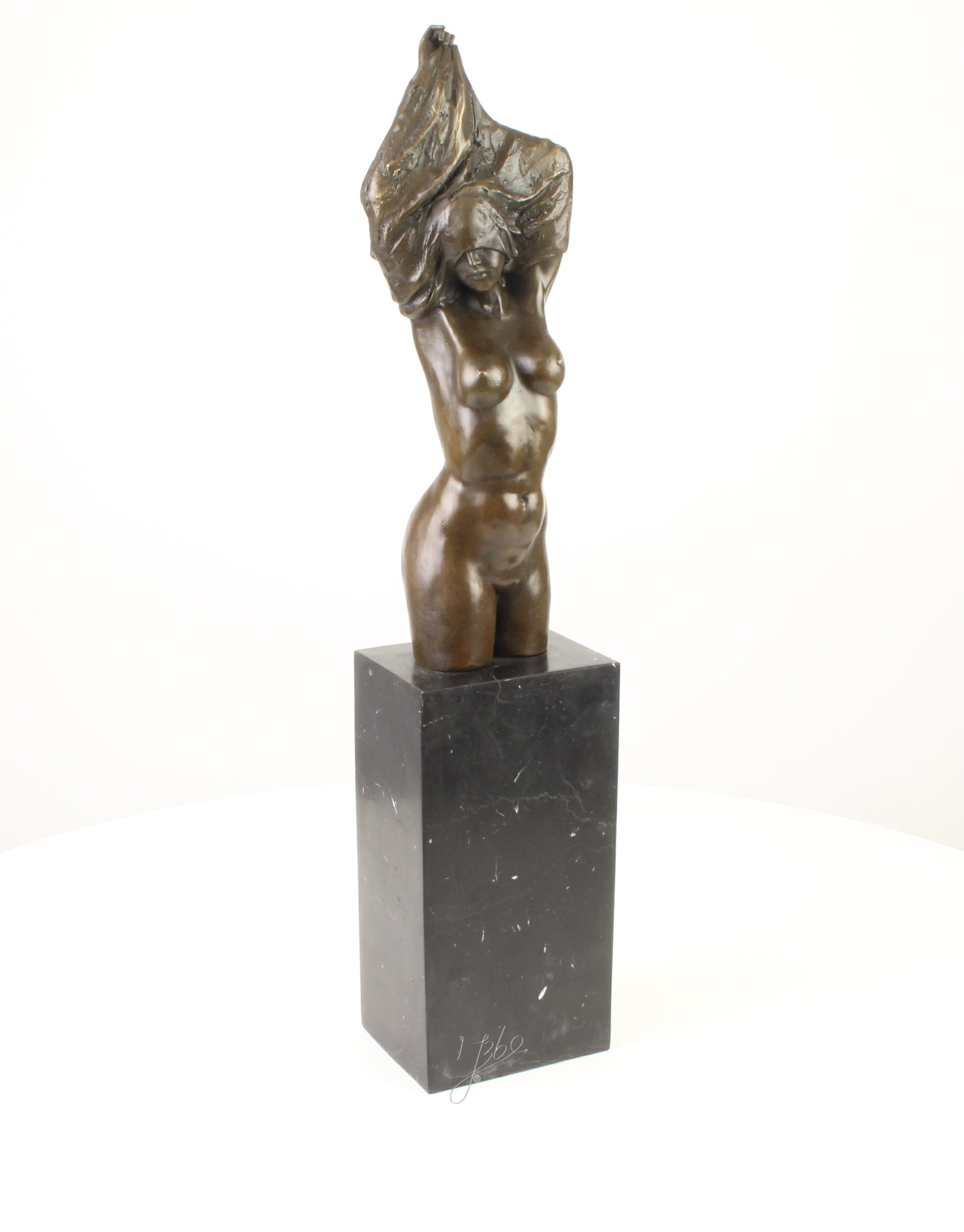 Naked Woman Torso - Bronze Sculpture - 61 cm