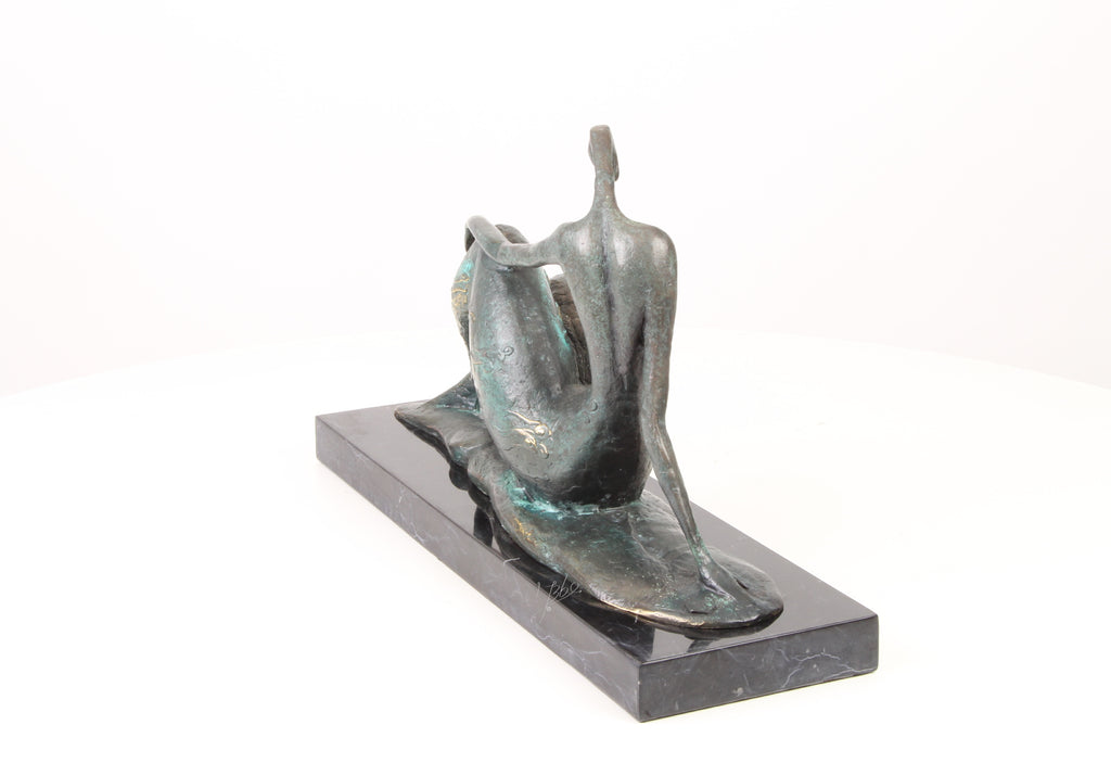 Naakte Vrouw - Bronzen sculptuur - 25 cm