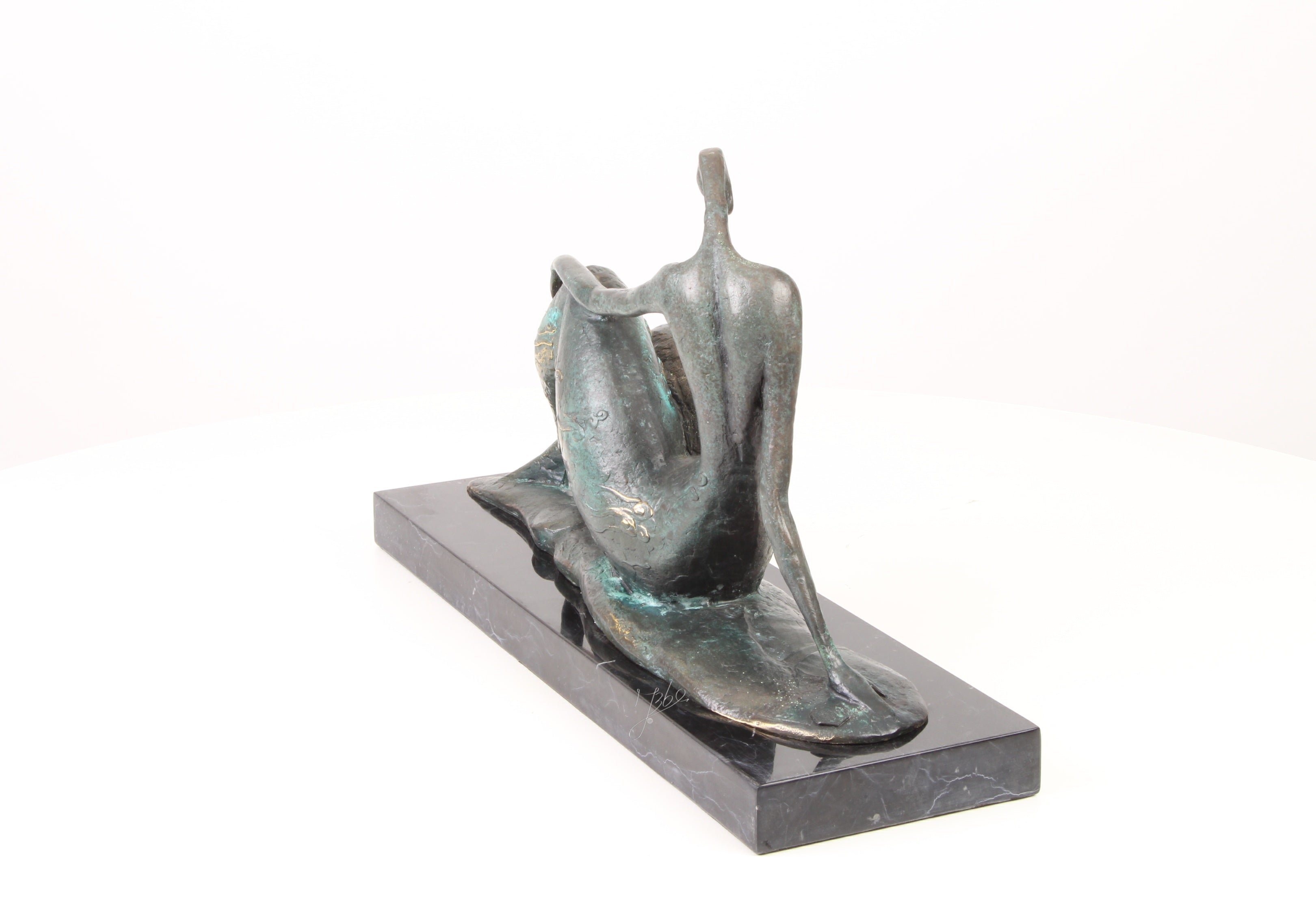 Naakte Vrouw - Bronzen sculptuur - 25 cm