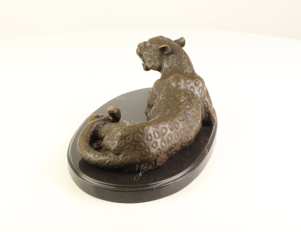 Leopard – Bronzeskulptur – 11 cm