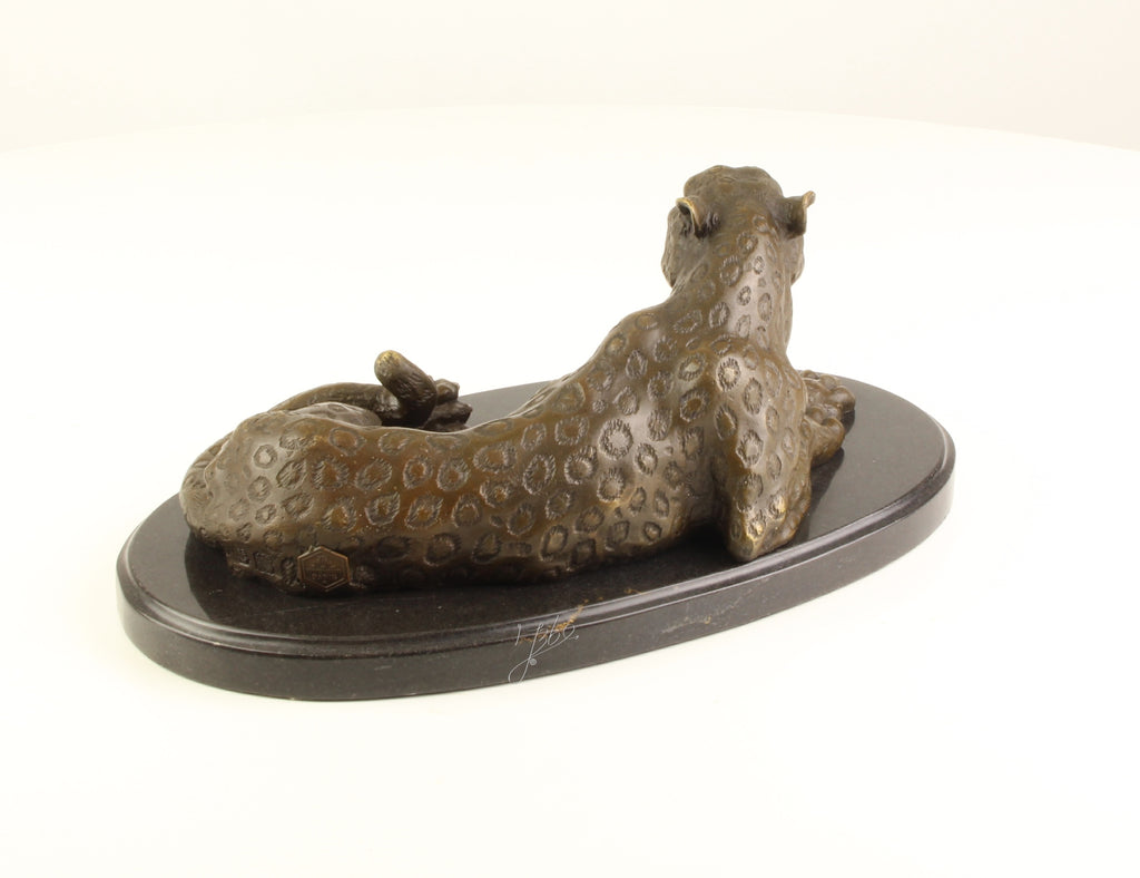 Leopard – Bronzeskulptur – 11 cm