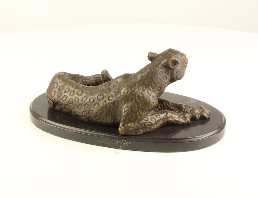 Leopard – Bronzeskulptur – 11 cm