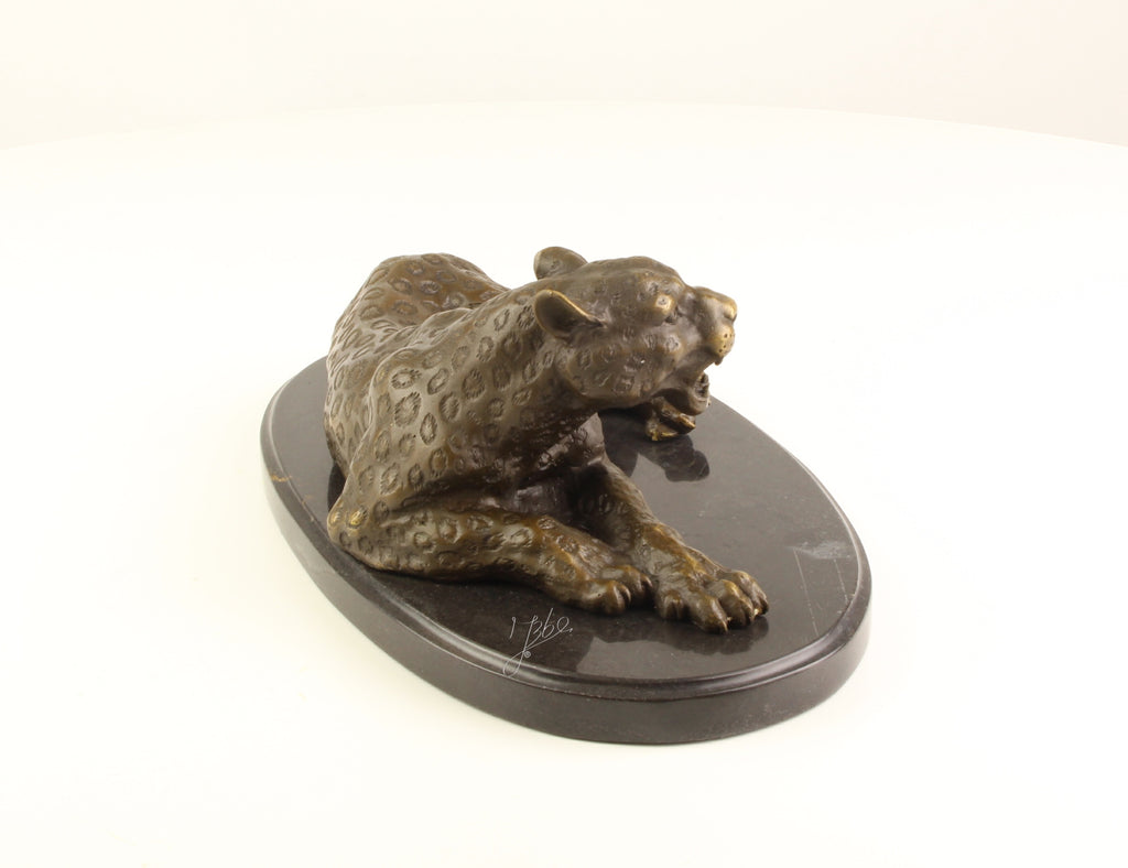 Leopard – Bronzeskulptur – 11 cm