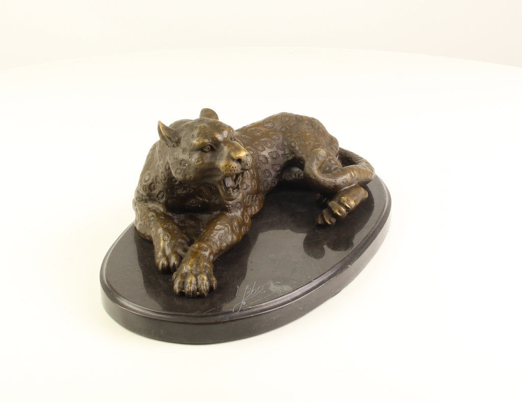 Leopard – Bronzeskulptur – 11 cm