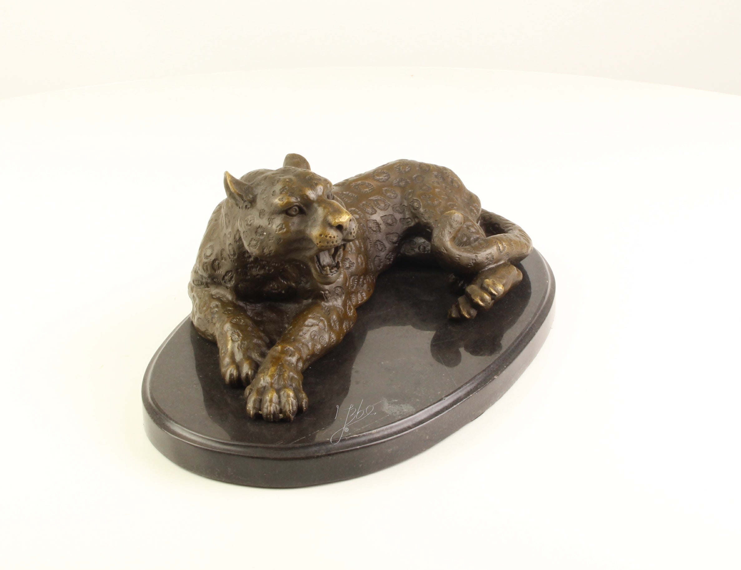 Leopard – Bronzeskulptur – 11 cm