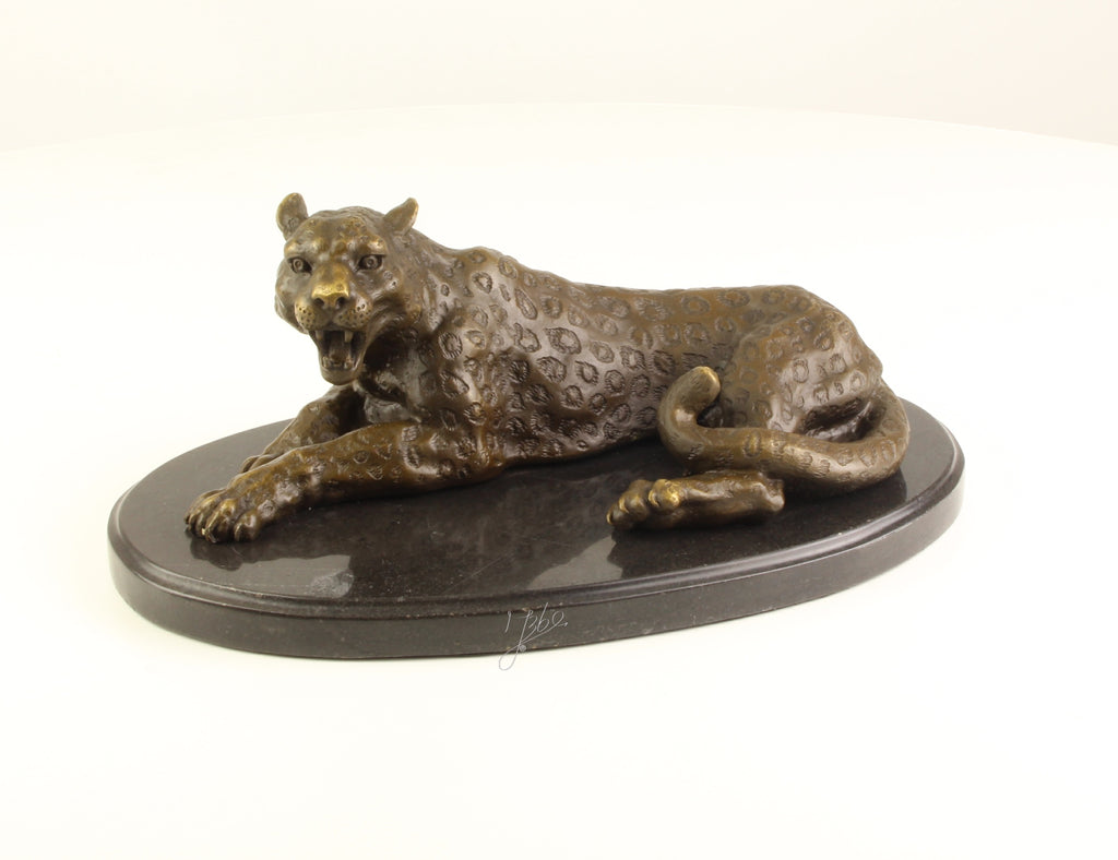 Leopard – Bronzeskulptur – 11 cm