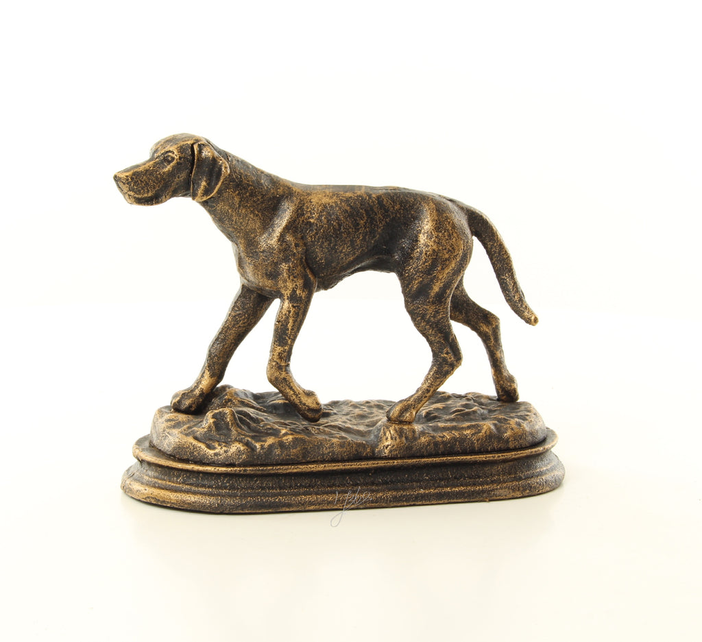 Jachthond – Gietijzer beeld – 16,7 cm