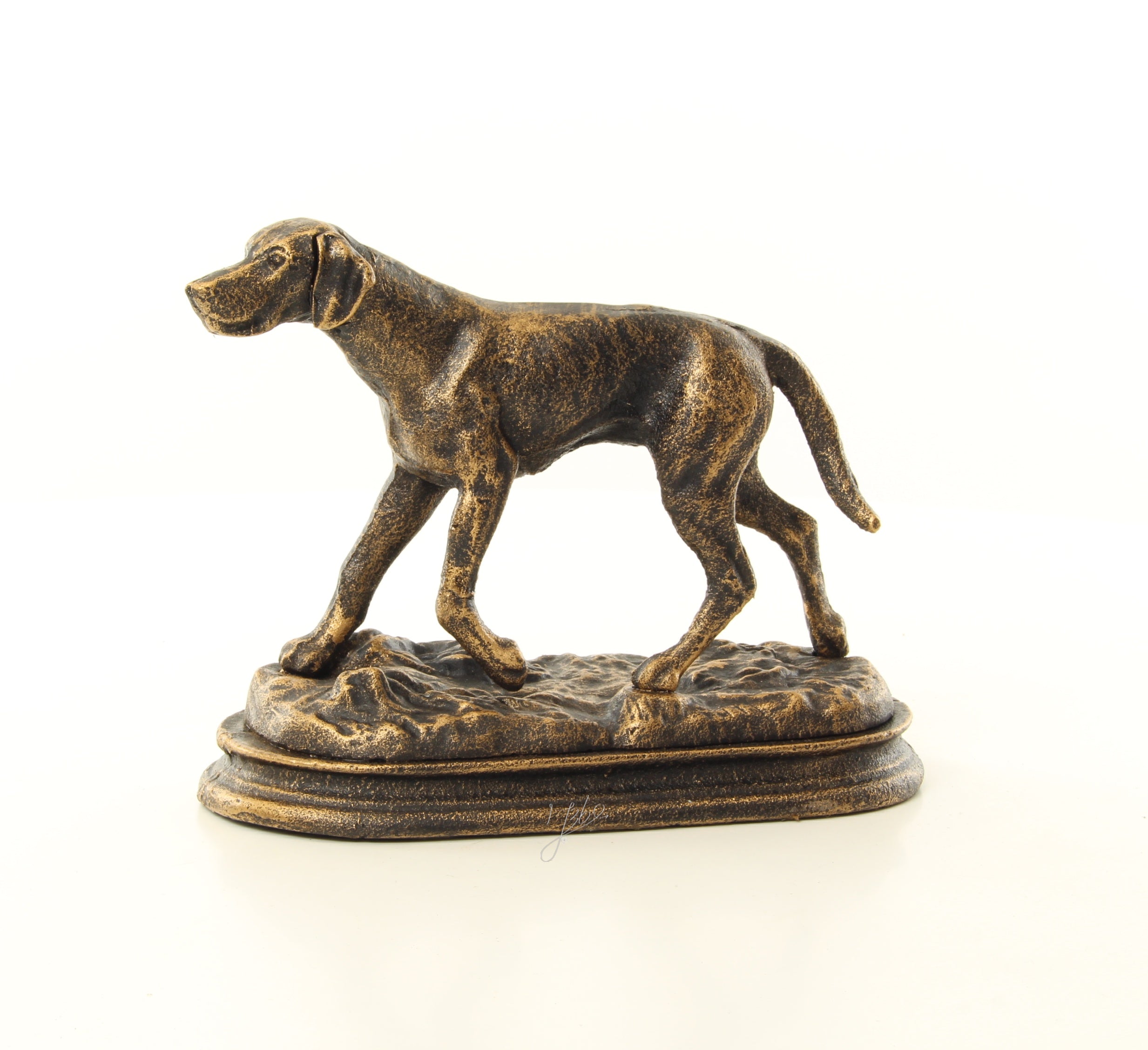 Jachthond – Gietijzer beeld – 16,7 cm