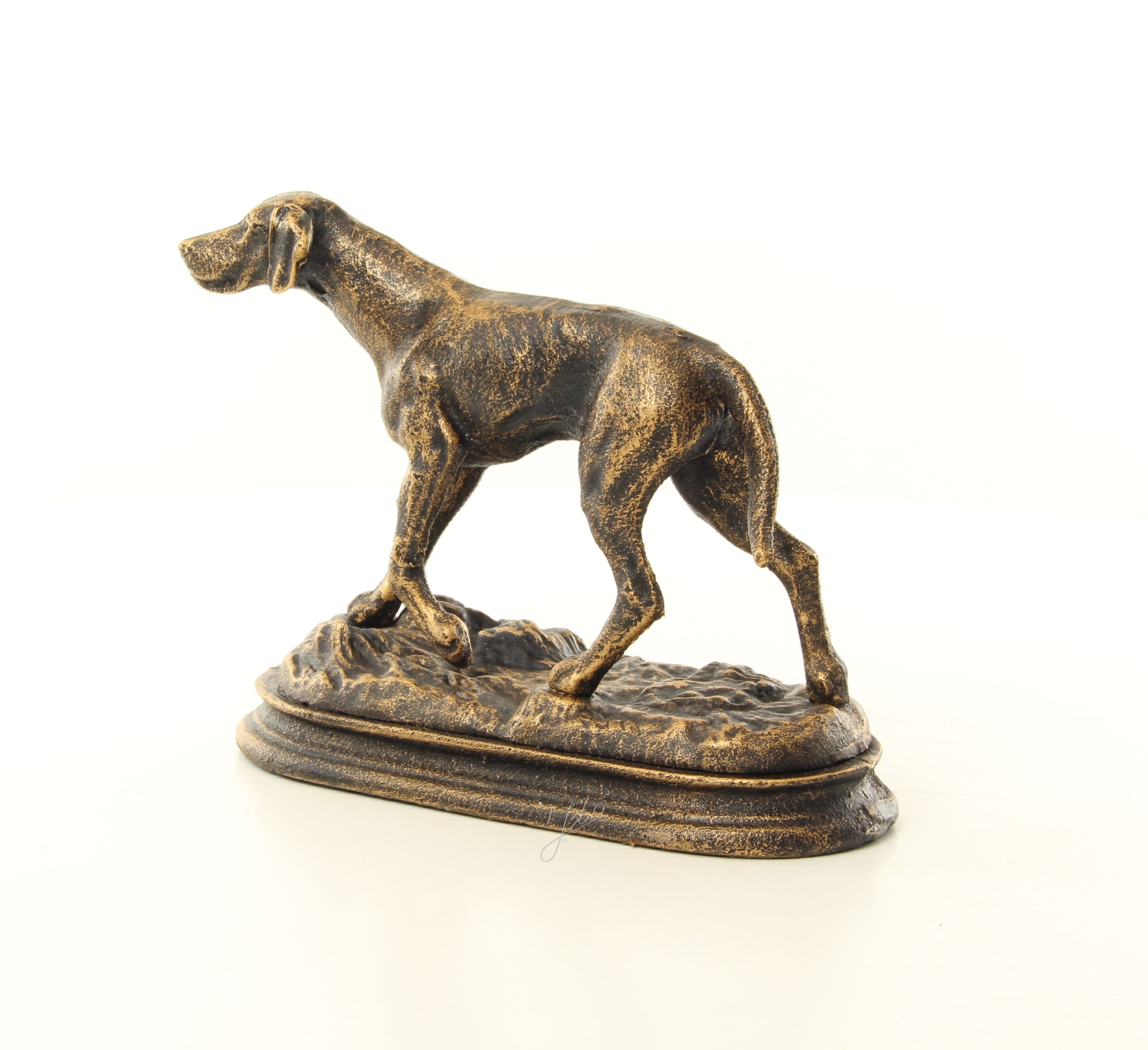 Jachthond – Gietijzer beeld – 16,7 cm