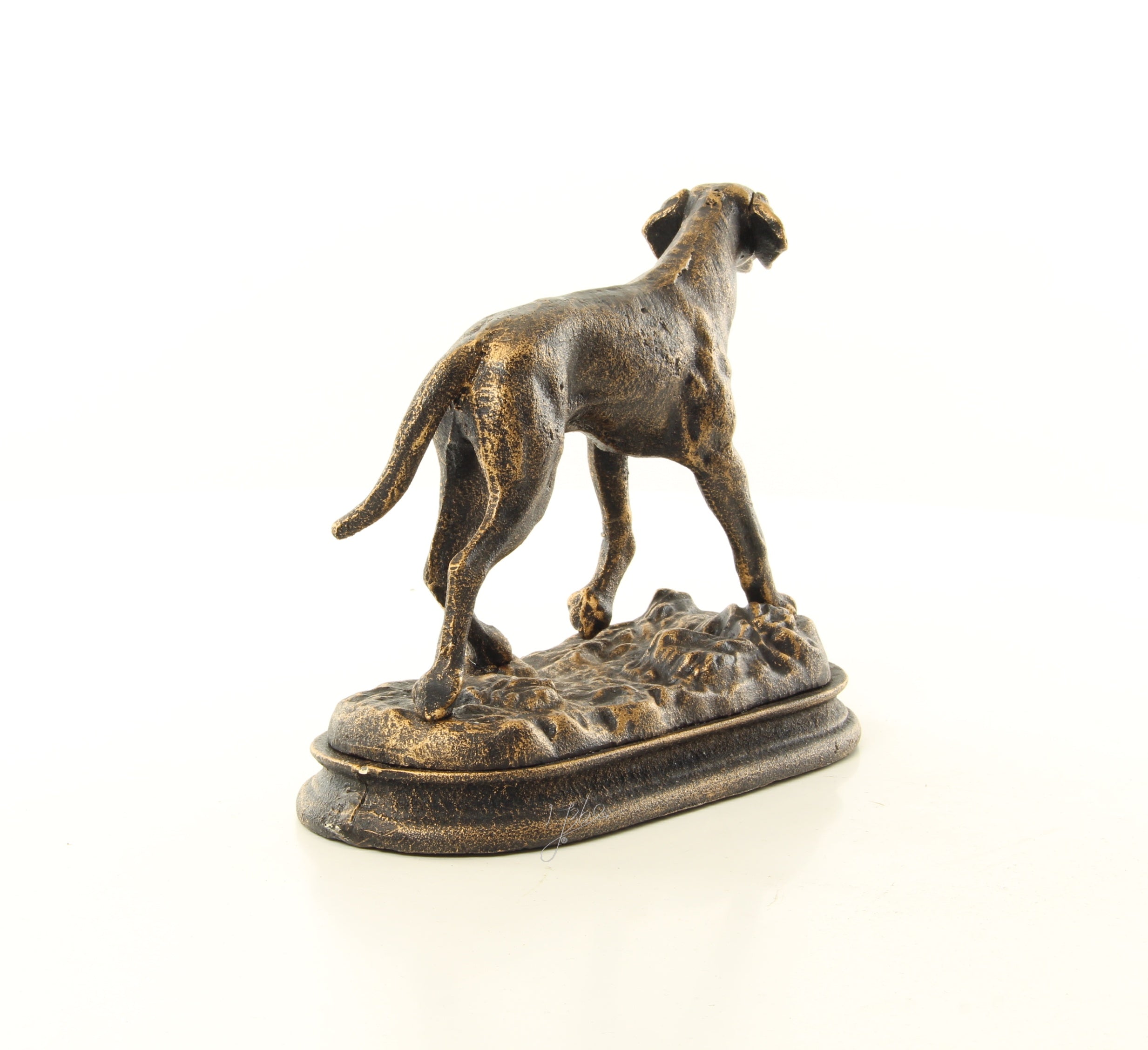 Jachthond – Gietijzer beeld – 16,7 cm