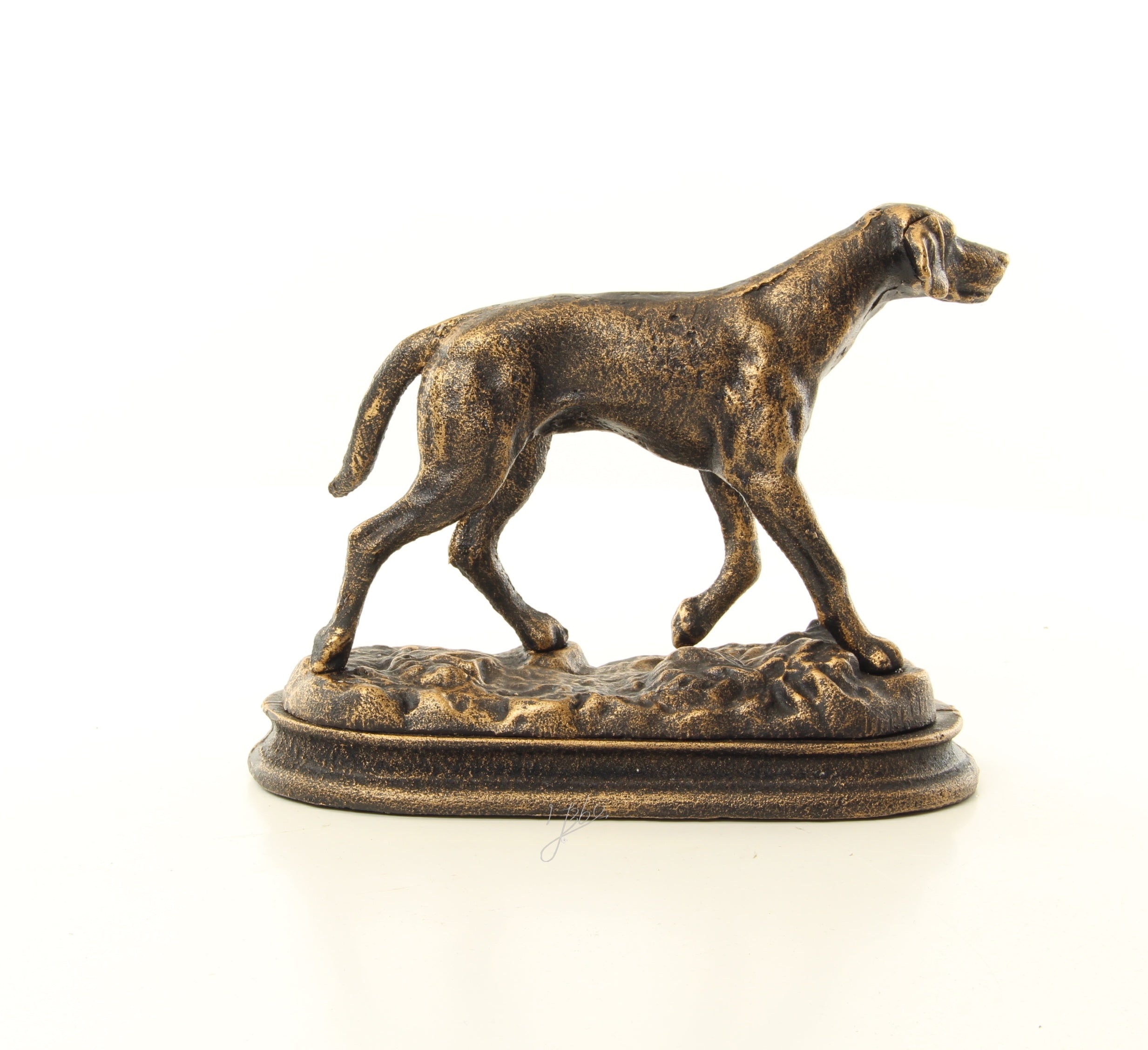 Jachthond – Gietijzer beeld – 16,7 cm