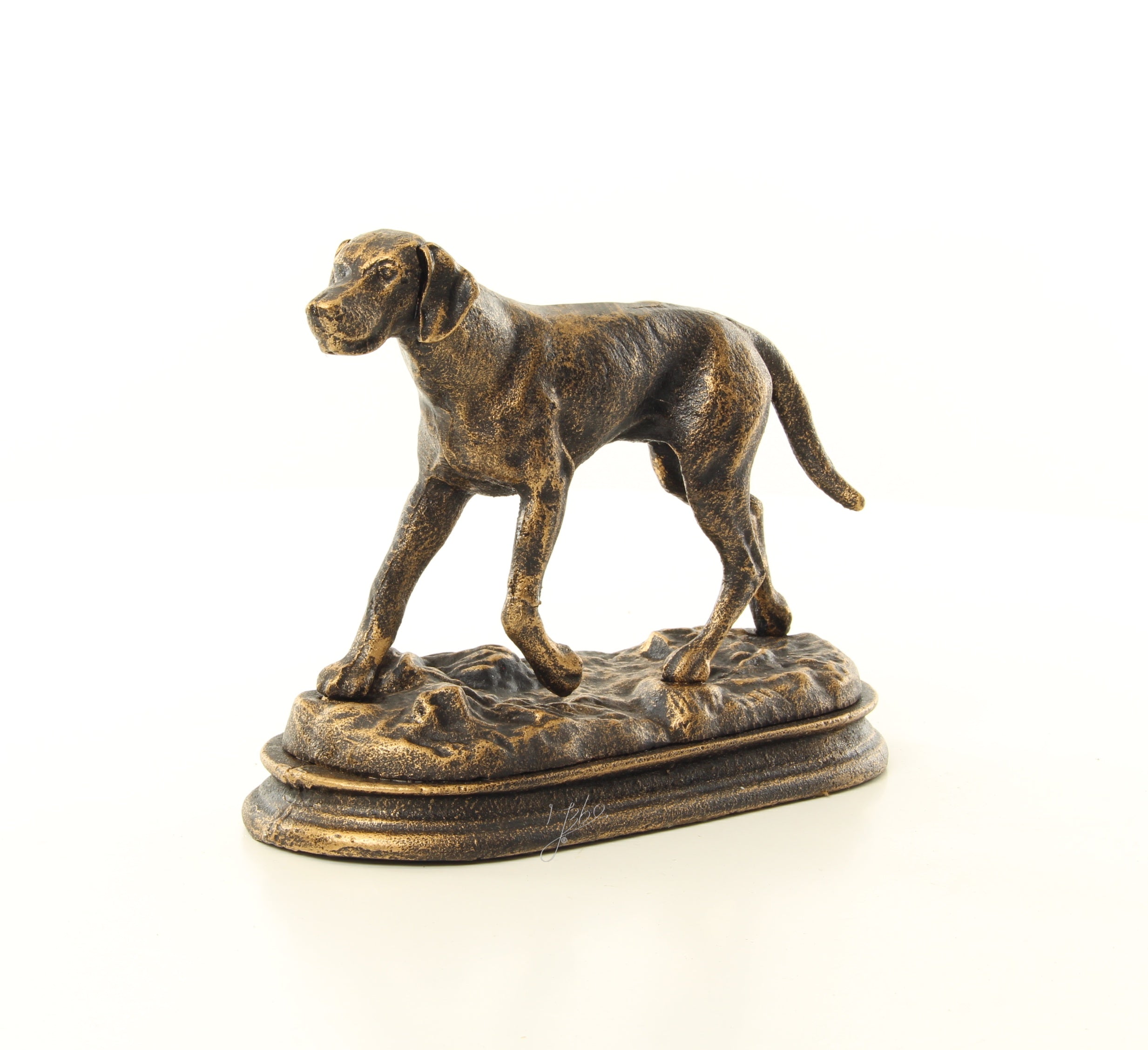 Jachthond – Gietijzer beeld – 16,7 cm