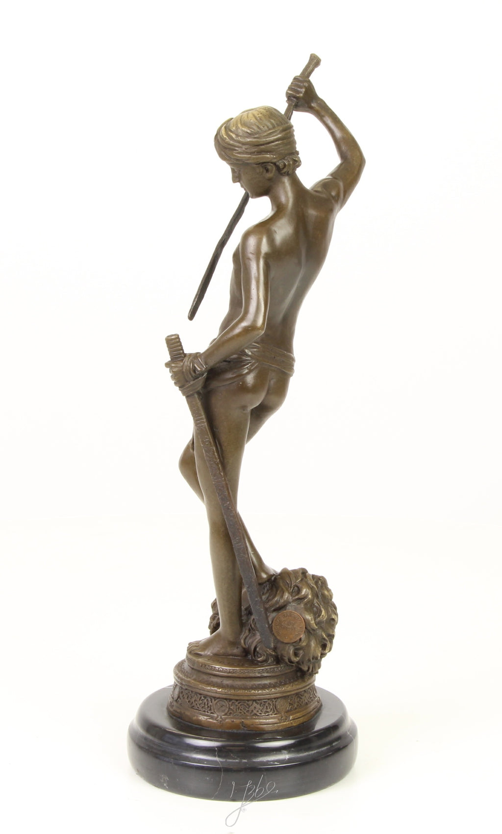 David Over Goliath - Bronze sculpture - 34 cm