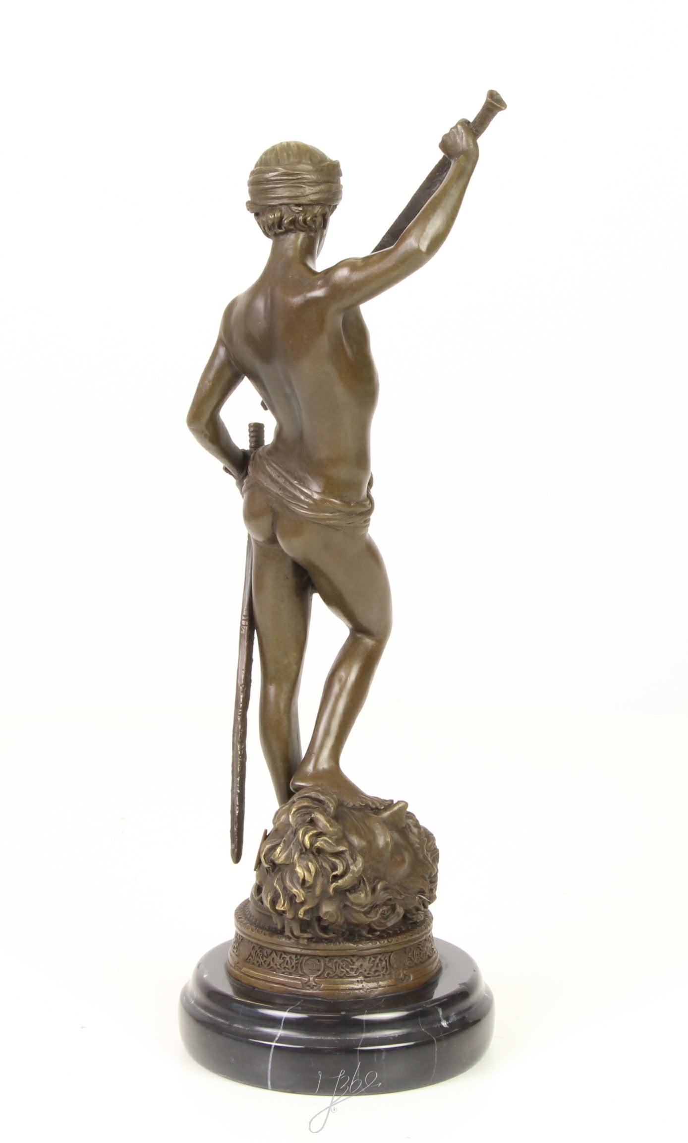 David Over Goliath - Bronze sculpture - 34 cm