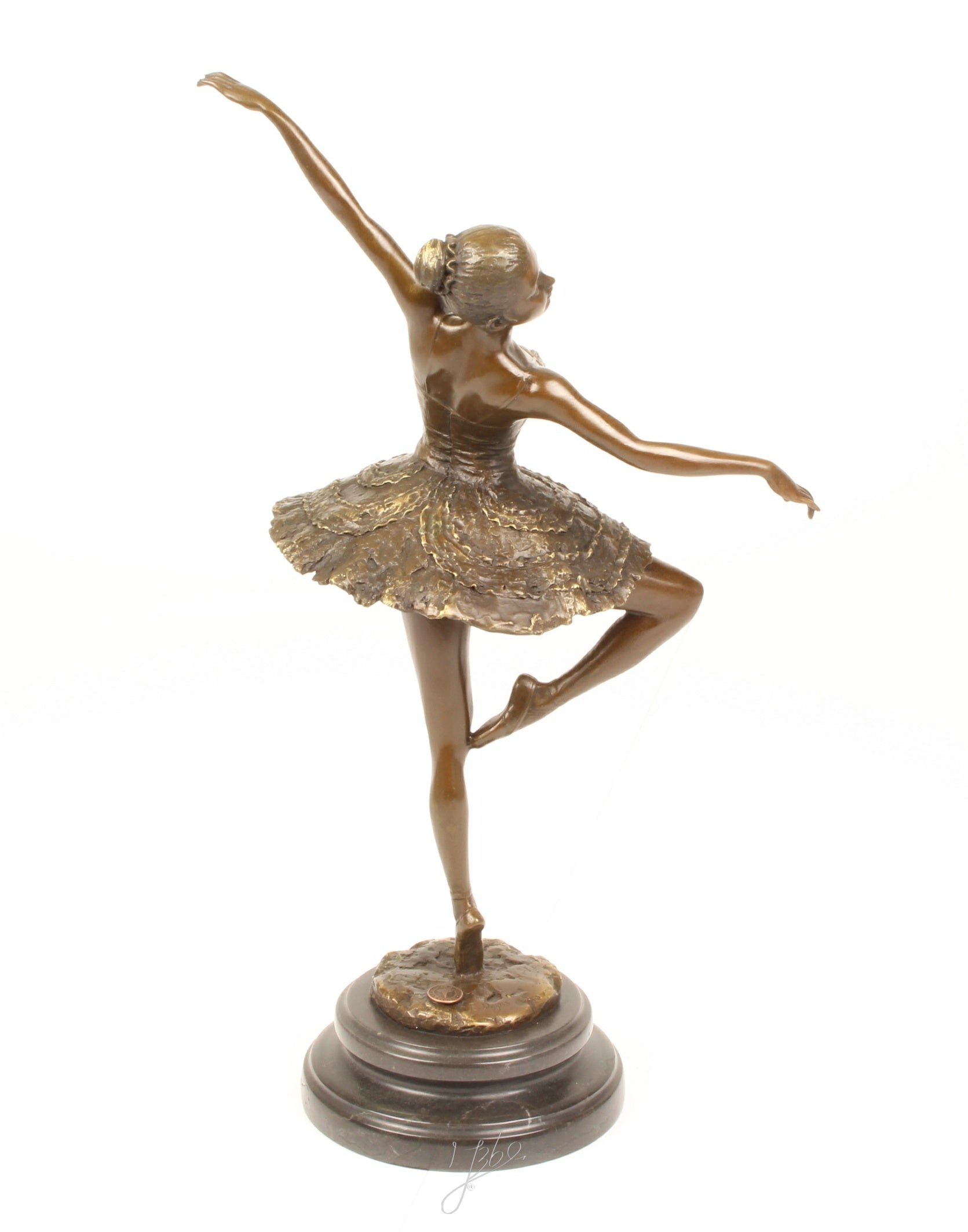 Ballerina – Bronzeskulptur – 46 cm