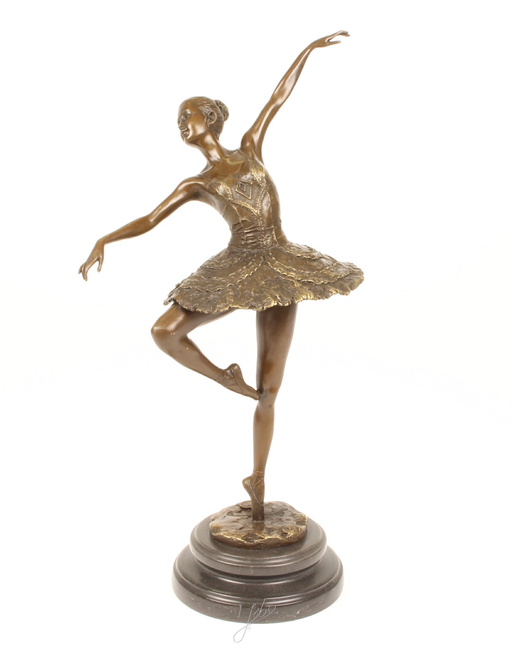 Ballerina – Bronzeskulptur – 46 cm