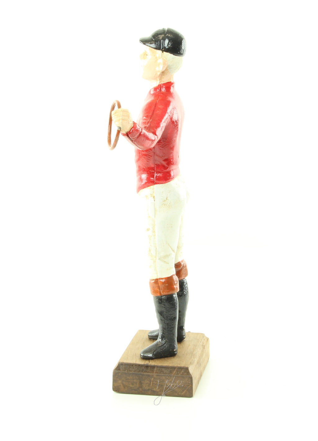 Cavalier – Gietijzer aanbindpaal – rood – 33,9 cm