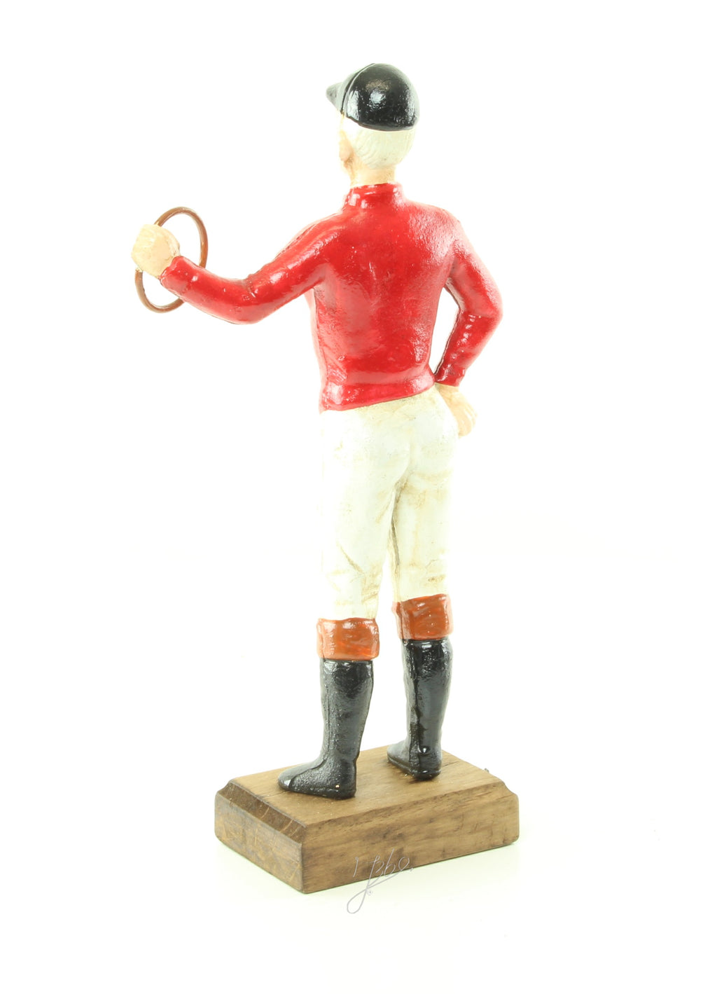 Cavalier – Gietijzer aanbindpaal – rood – 33,9 cm