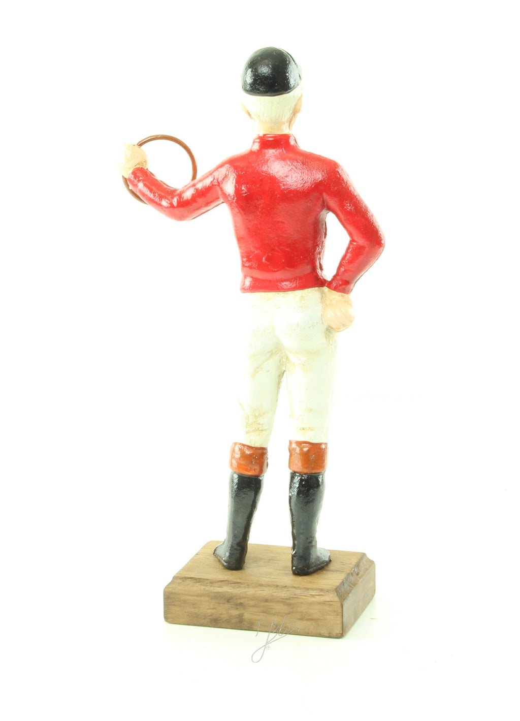 Cavalier – Gietijzer aanbindpaal – rood – 33,9 cm