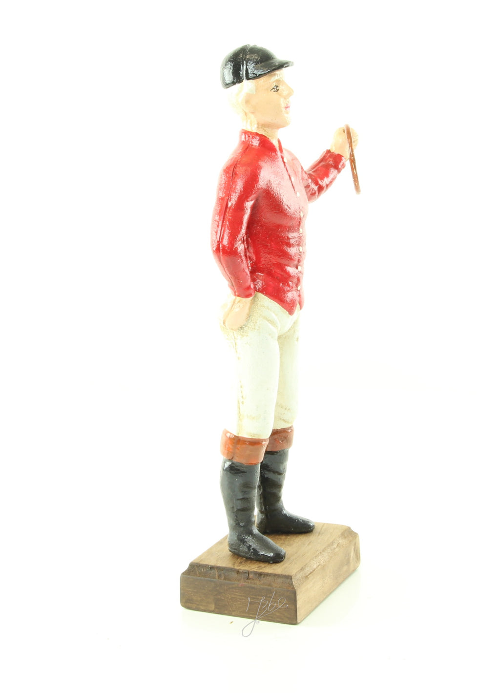 Cavalier – Gietijzer aanbindpaal – rood – 33,9 cm