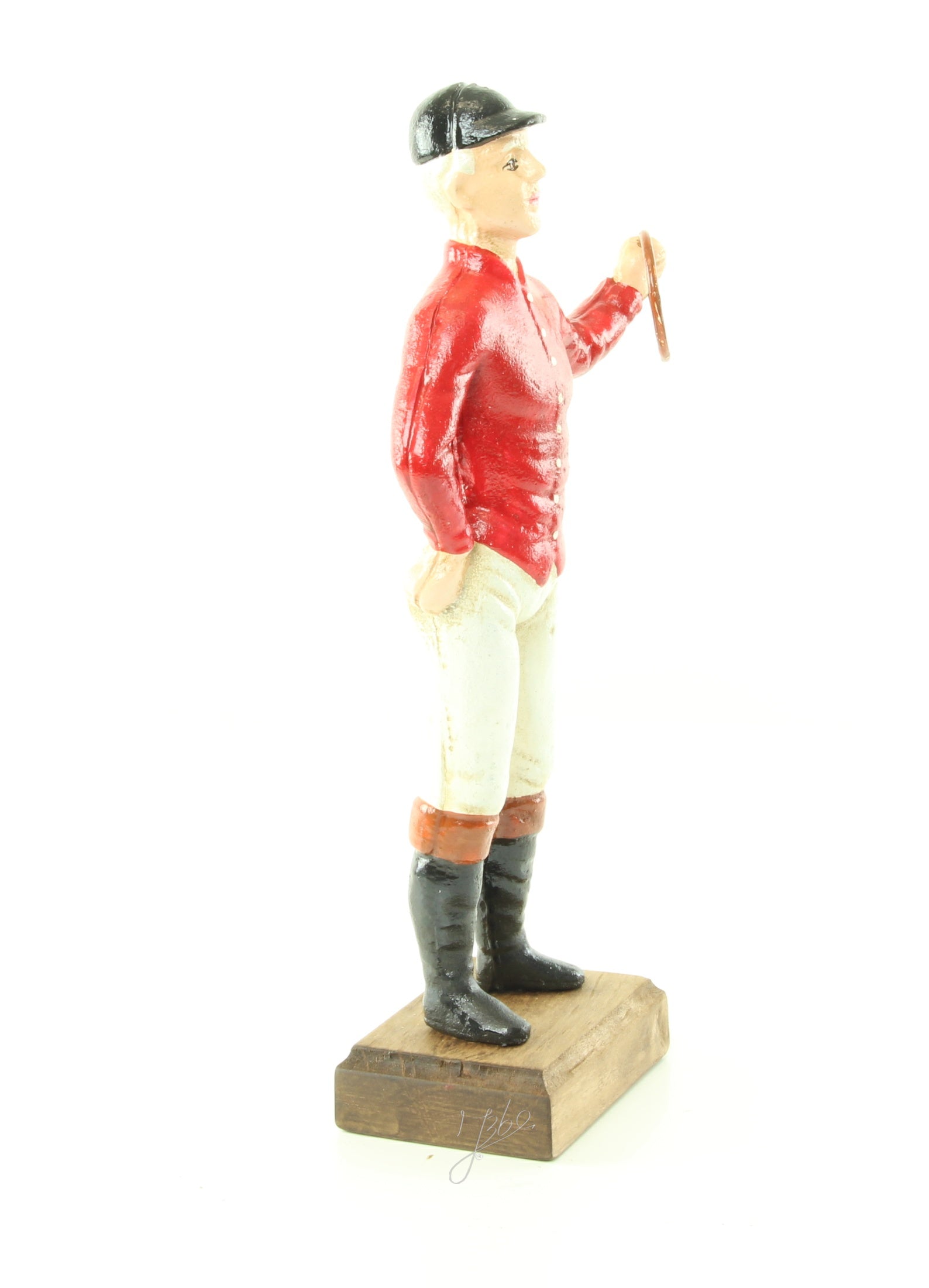 Cavalier – Gietijzer aanbindpaal – rood – 33,9 cm