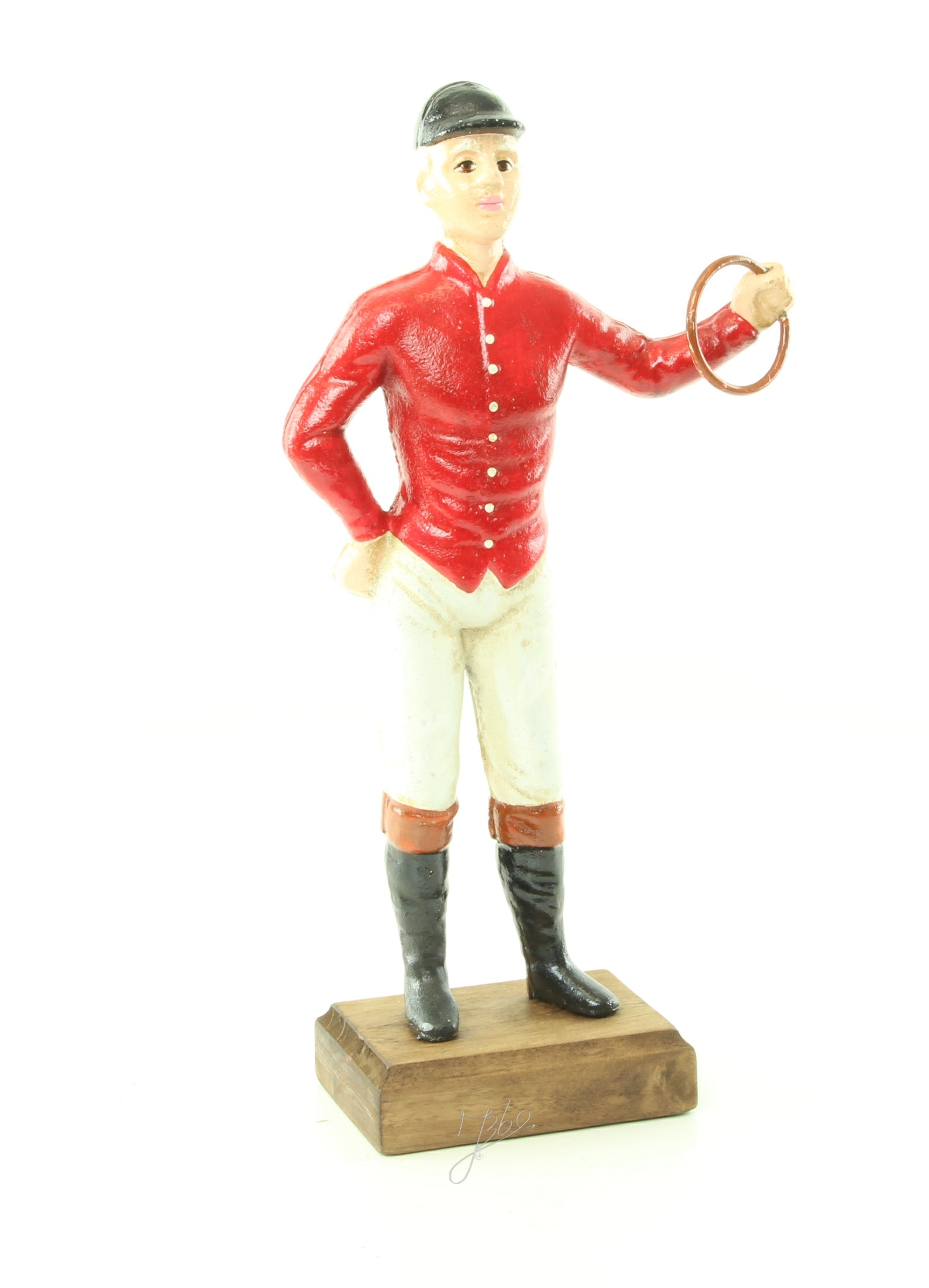 Cavalier – Gietijzer aanbindpaal – rood – 33,9 cm