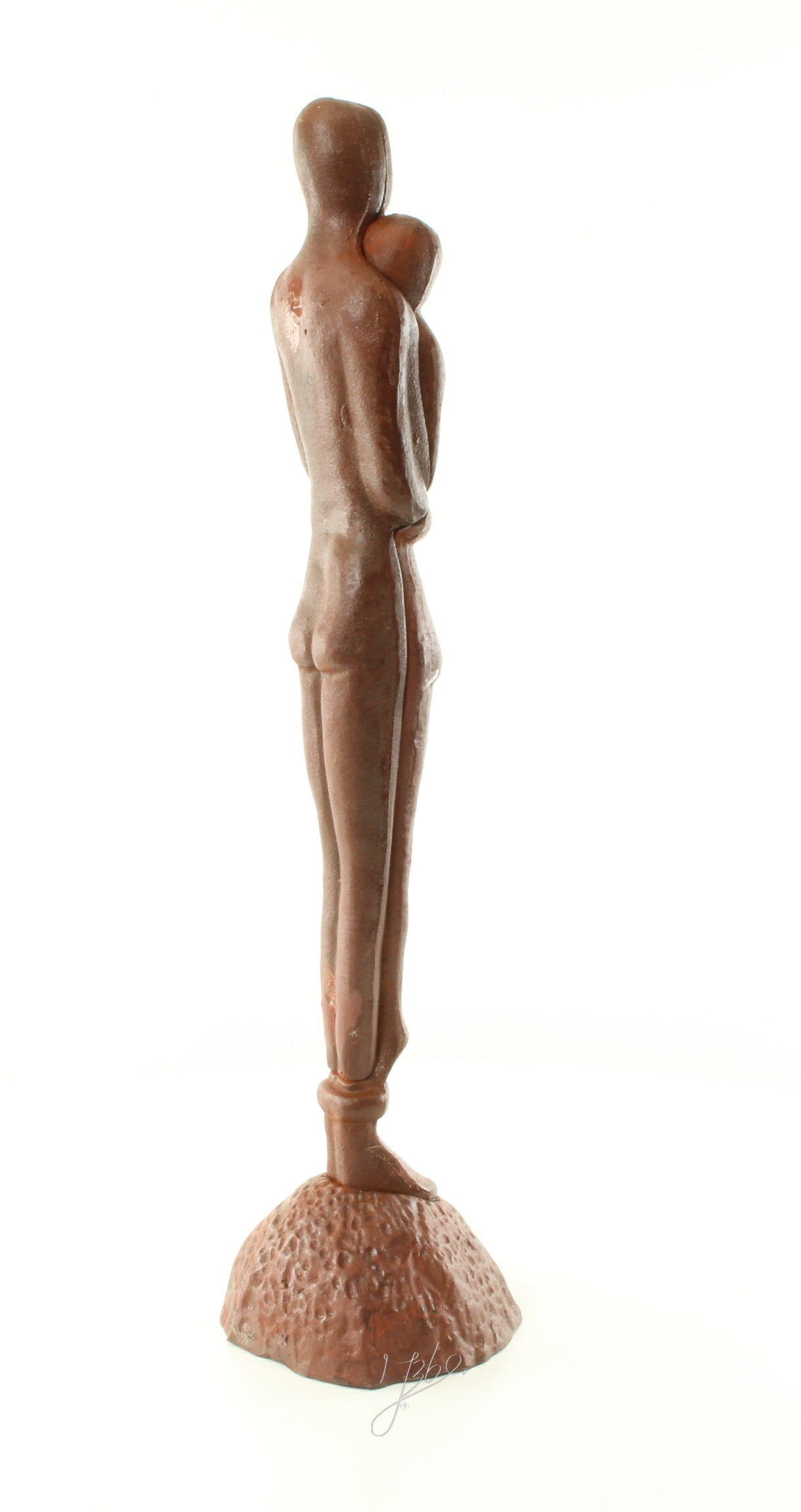 Omhelzend koppel – Gietijzer beeld – 65,7 cm