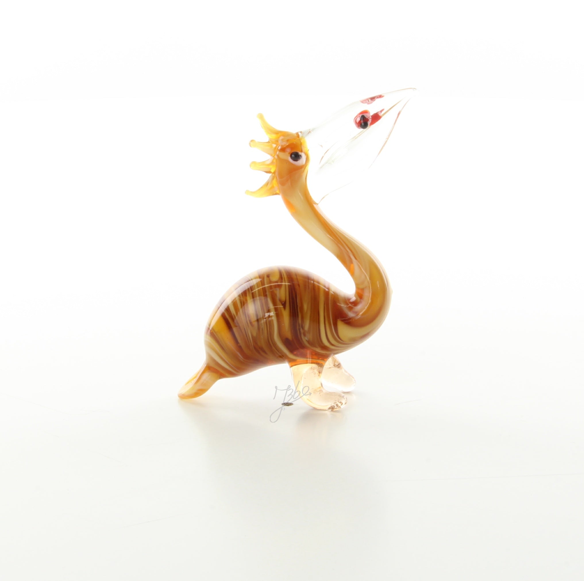 Pelikaan – Murano-stijl glazen figuur – 7,7 cm