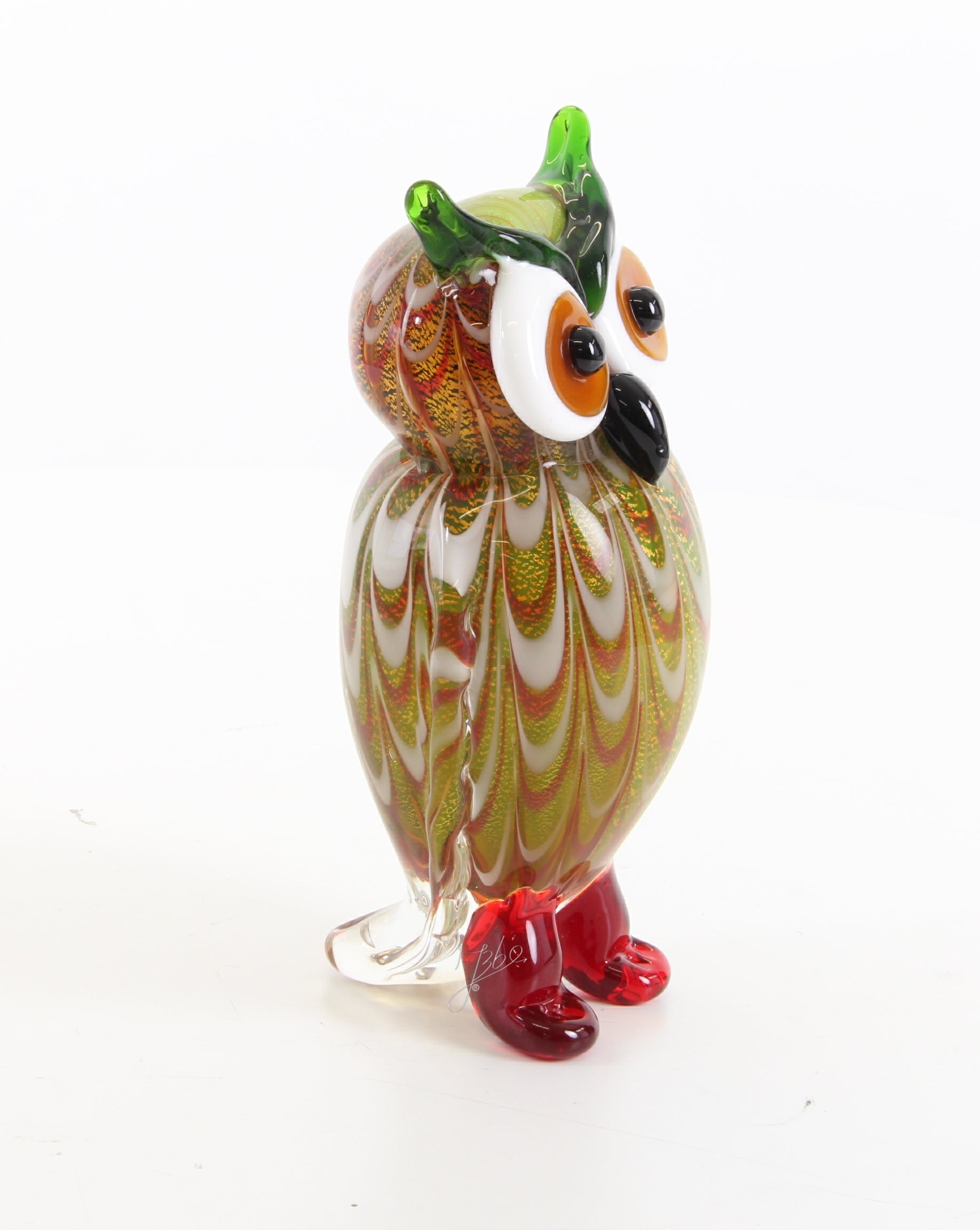 Owl – Murano-style glass sculpture – 20.7 cm