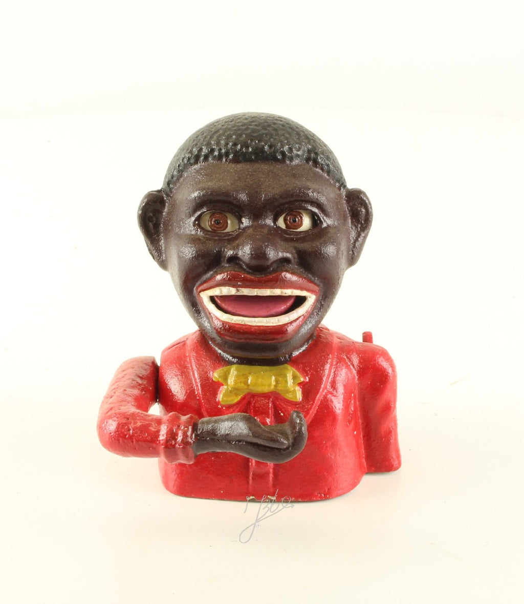 Mechanical piggy bank figure – Cast iron – 14 cm