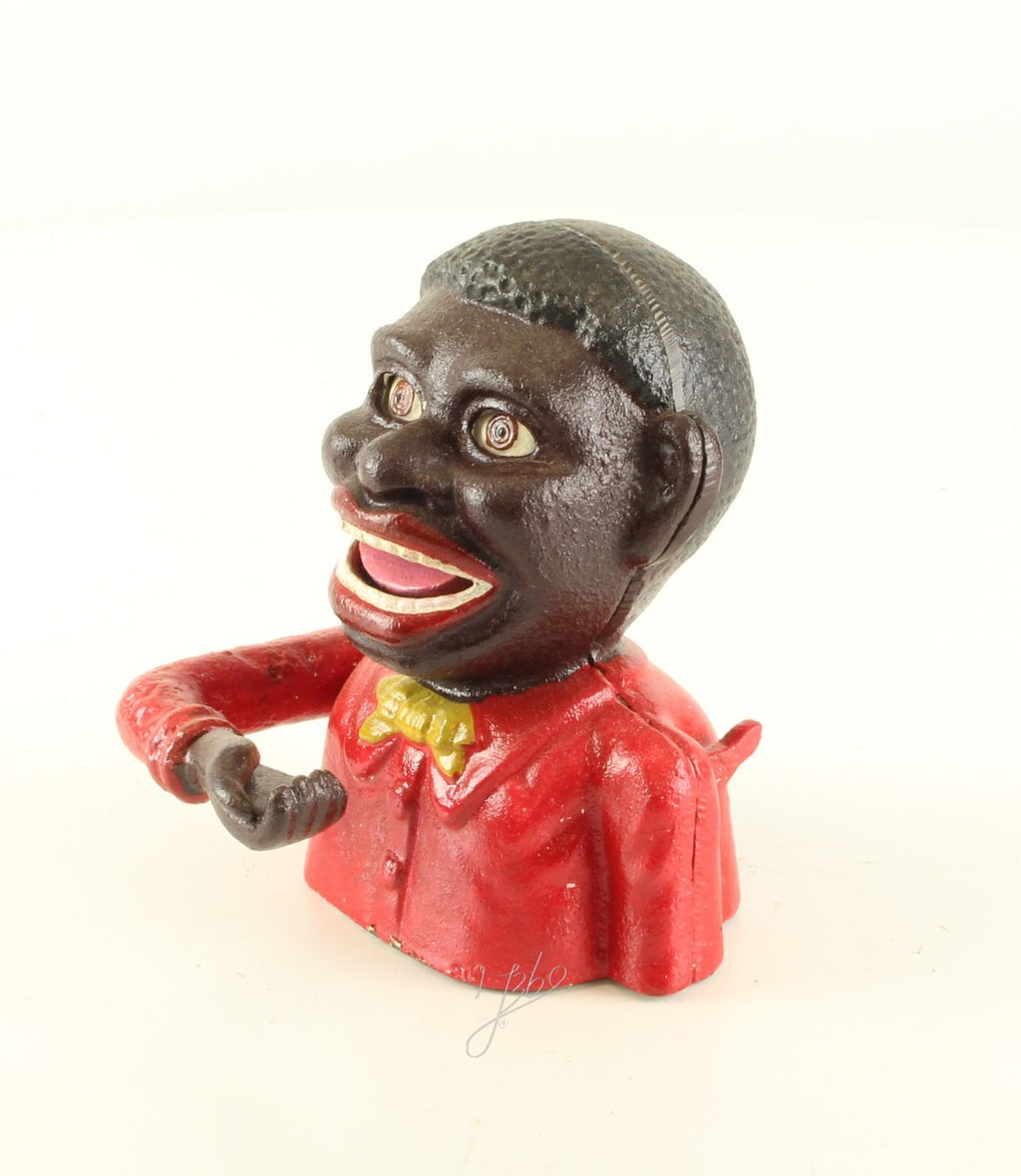 Mechanical piggy bank figure – Cast iron – 14 cm