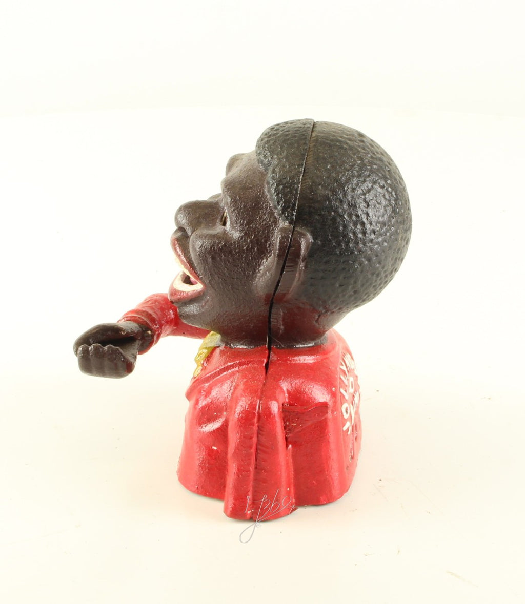 Mechanical piggy bank figure – Cast iron – 14 cm