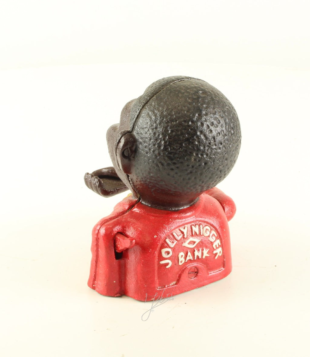 Mechanical piggy bank figure – Cast iron – 14 cm