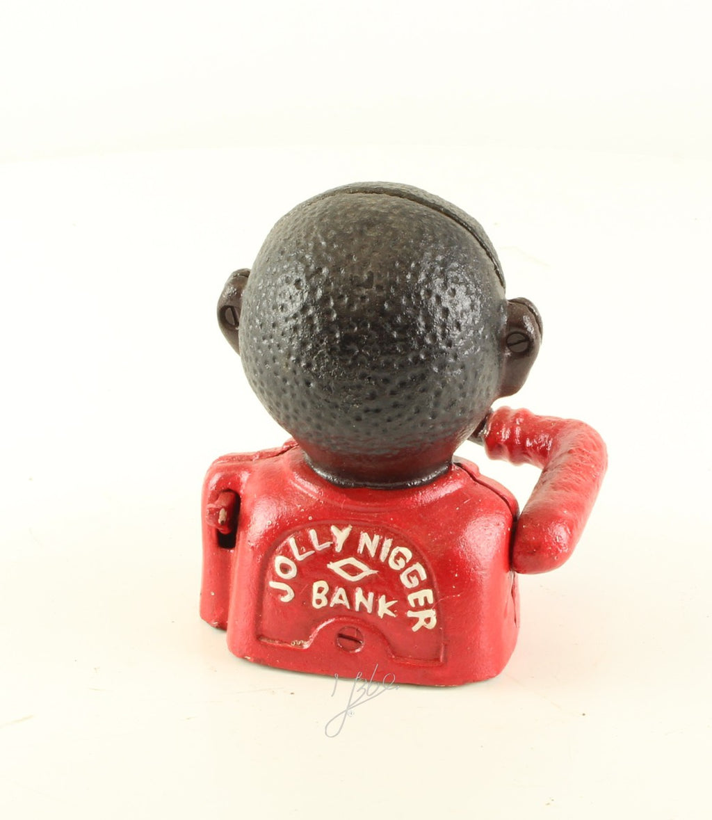 Mechanical piggy bank figure – Cast iron – 14 cm