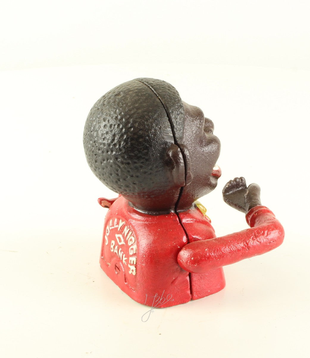 Mechanical piggy bank figure – Cast iron – 14 cm