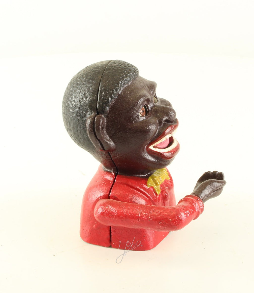 Mechanical piggy bank figure – Cast iron – 14 cm