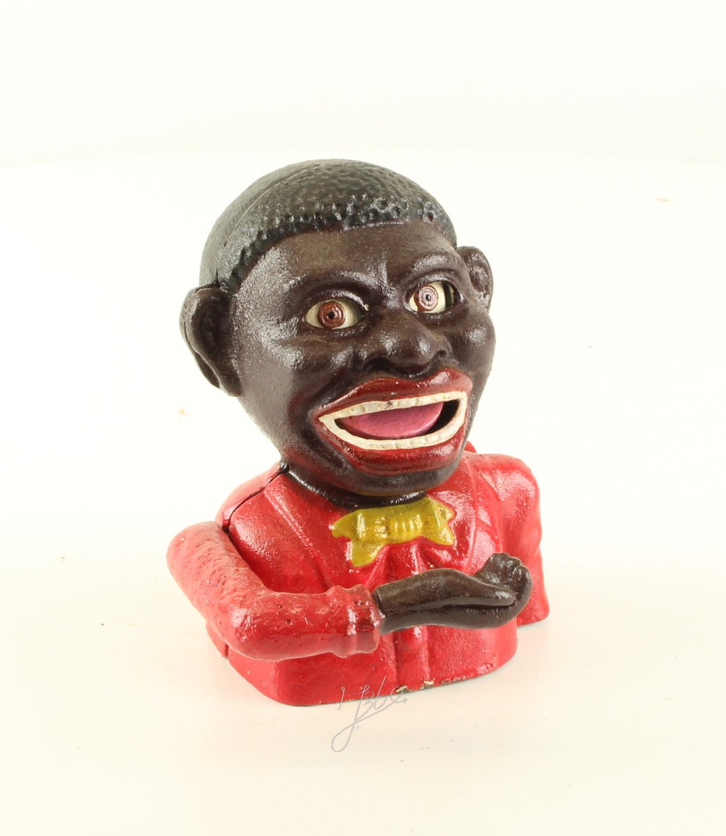 Mechanical piggy bank figure – Cast iron – 14 cm