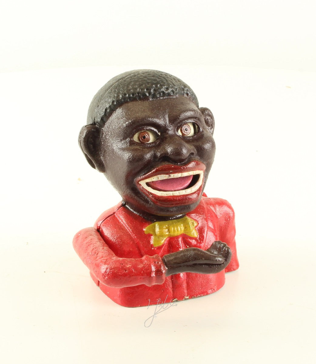 Mechanical piggy bank figure – Cast iron – 14 cm