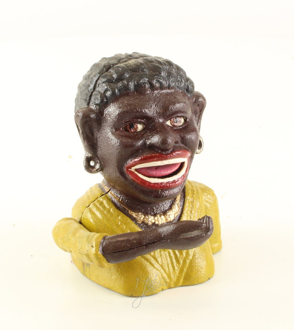 Mechanical piggy bank for women – Cast iron – 13 cm