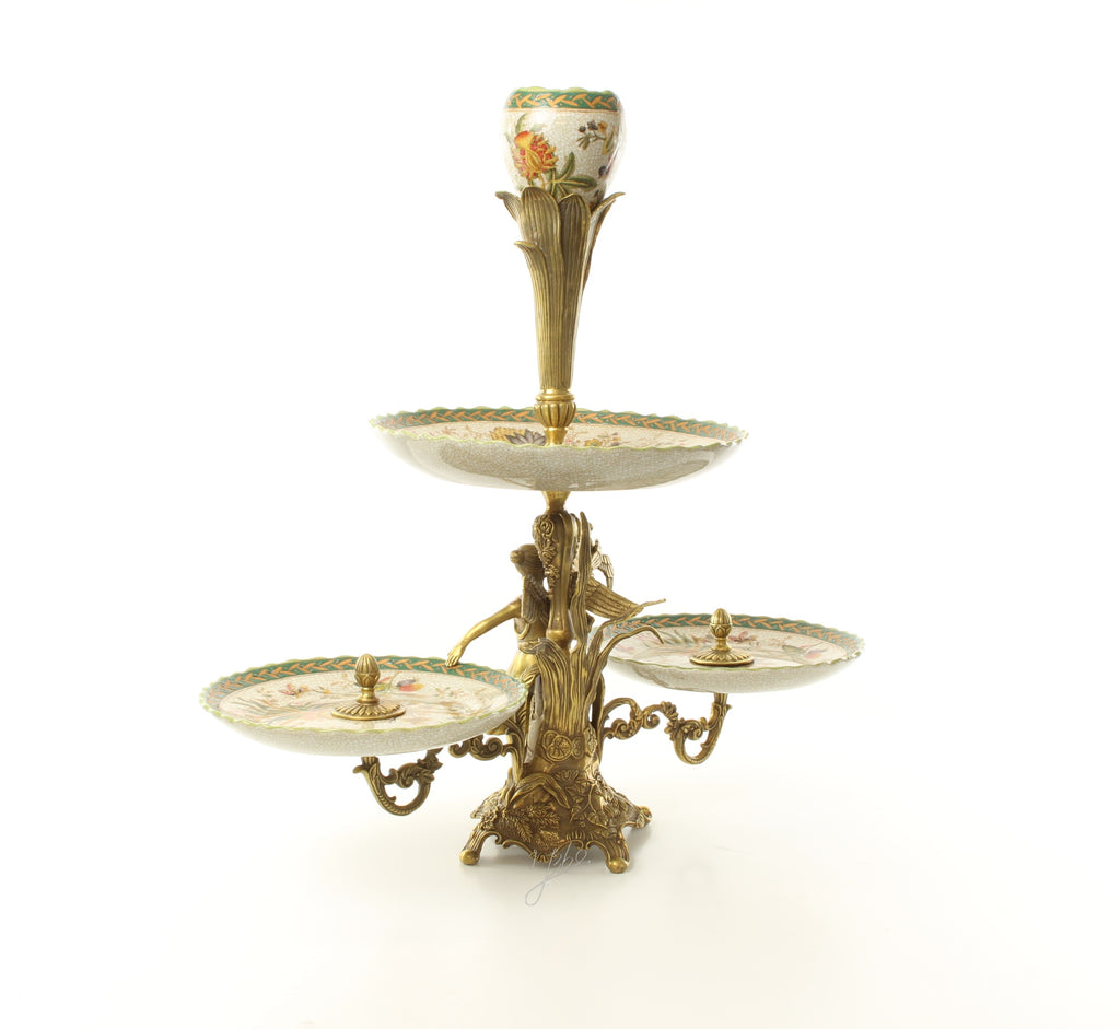 Etagere – Porcelain, bronze mount – 57.5 cm