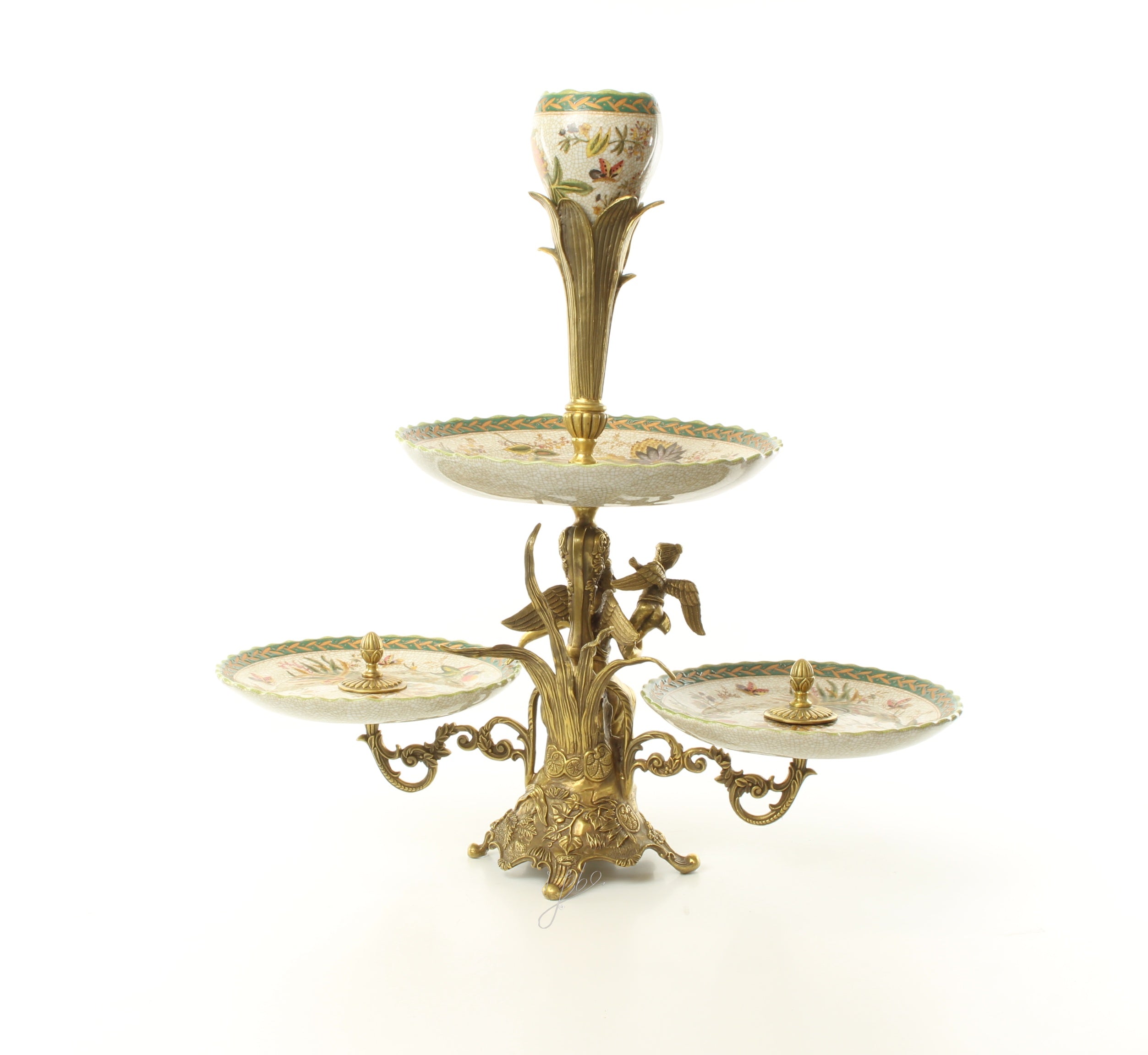 Etagere – Porcelain, bronze mount – 57.5 cm