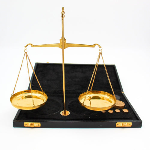 Apothekerwaage – Messing – 21,7 cm